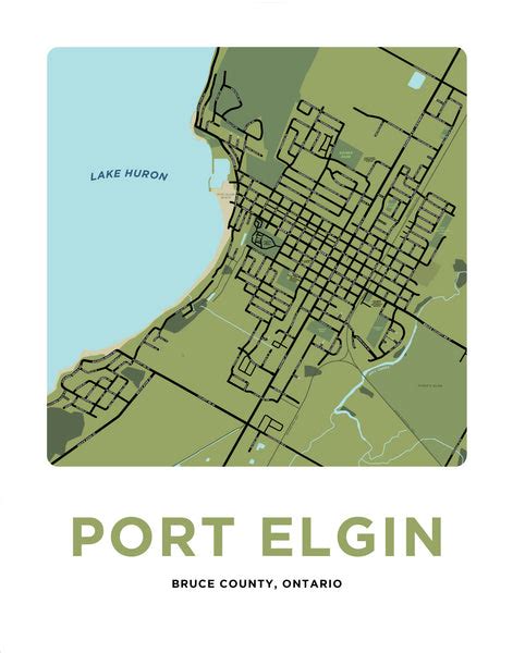 Port Elgin Map Print – Jelly Brothers