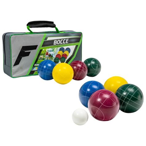 Franklin Sports Bocce Ball Sets - Outdoor Lawn + Beach Bocce Ball Game Set - Includes (8) 90mm ...