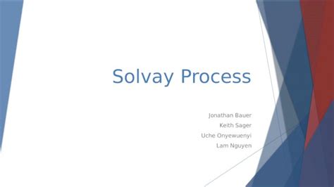 (PPTX) Solvay Process - DOKUMEN.TIPS