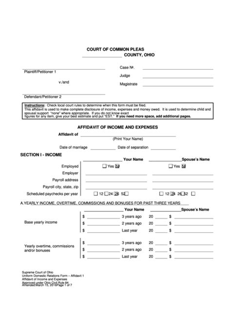 Franklin County Ohio Expungement Form Common Pleas Fill Online ...