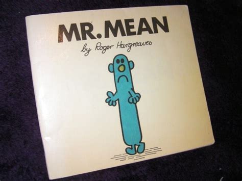 Original Vintage Mr Men Book Mr Mean