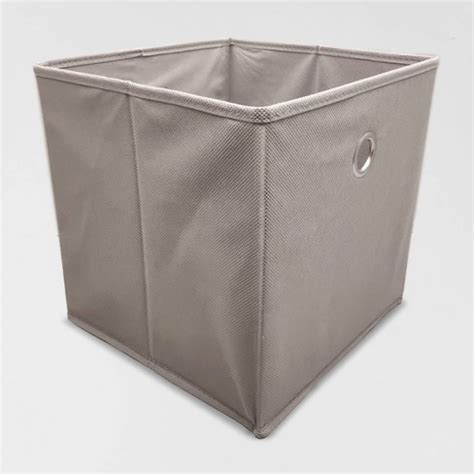 Fabric Cube Storage Bin Gray 11" - Room Essentials™ : Target