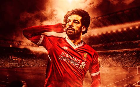 Download wallpapers Mohamed Salah, 4k, LFC, Anfield Road, egyptian ...