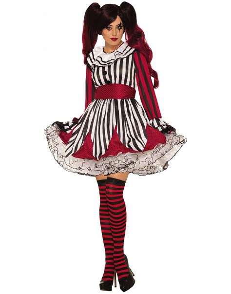 Miss Mischief The Clown Womens Adult Evil Jester Performer Costume-Std 721773808074 | eBay