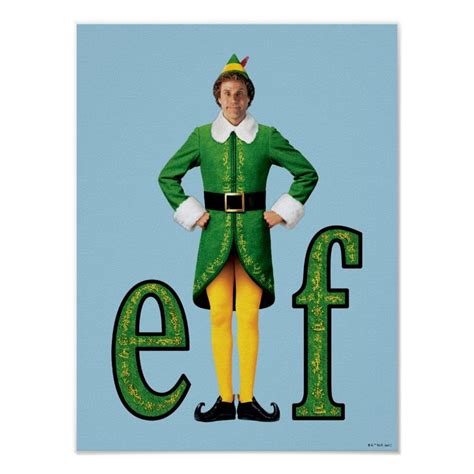 Buddy the Elf Movie Logo Poster | Zazzle | Elf movie, Buddy the elf ...