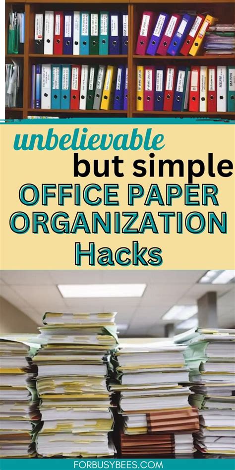 Complete guide to Office Document Organization - For Busy Bee's