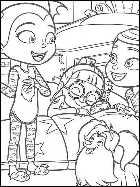 Get This Vampirina Coloring Pages Vampirina Poppy and Bridget