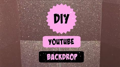 DIY: YouTube Backdrop - YouTube