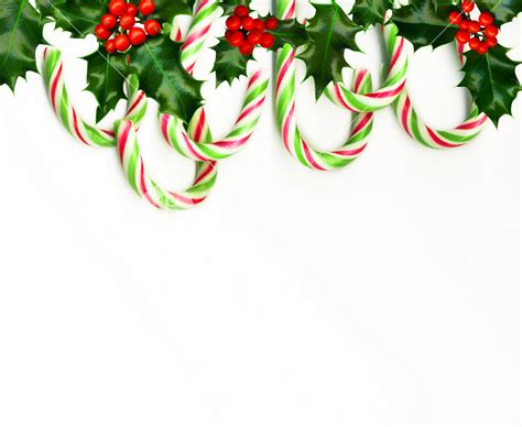 Christmas Border With Candy Canes Isolated On White Background Royalty-Free Stock Image ...