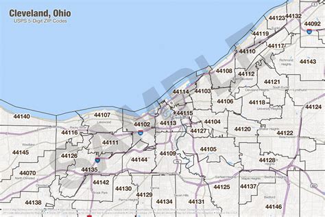 Cleveland Ohio On Map Cleveland Zip Code Map Lovely Ohio Zip Codes Map Maps Directions ...