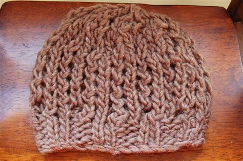 Chunky Knit Fall Hat Free Pattern - Open Lace Design by JJCrochet