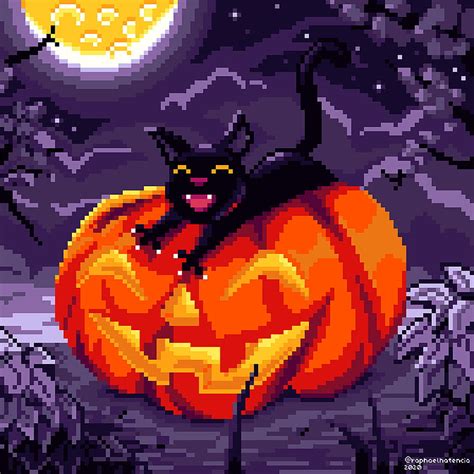 ArtStation, halloween pixel art HD phone wallpaper | Pxfuel