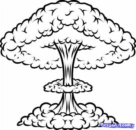 Mushroom Cloud Drawing at GetDrawings | Free download