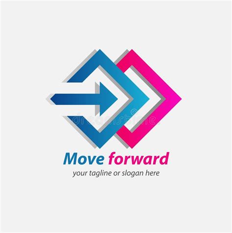 Move forward symbol stock illustration. Illustration of pointer - 270548463