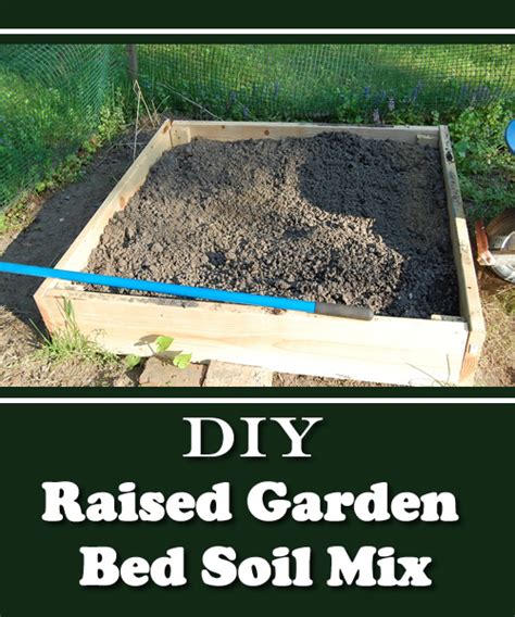 DIY Raised Garden Bed Soil Mix