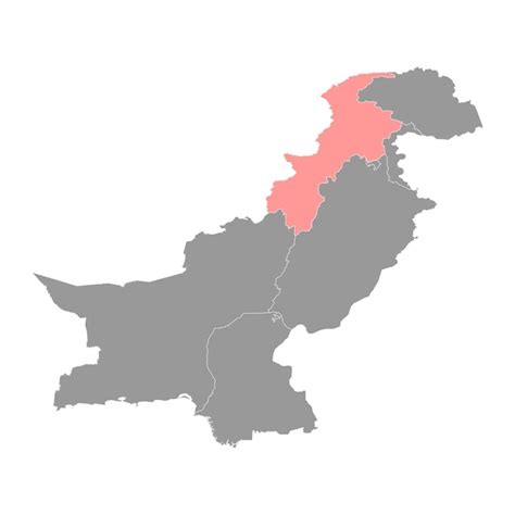 Premium Vector | Khyber pakhtunkhwa province map province of pakistan ...