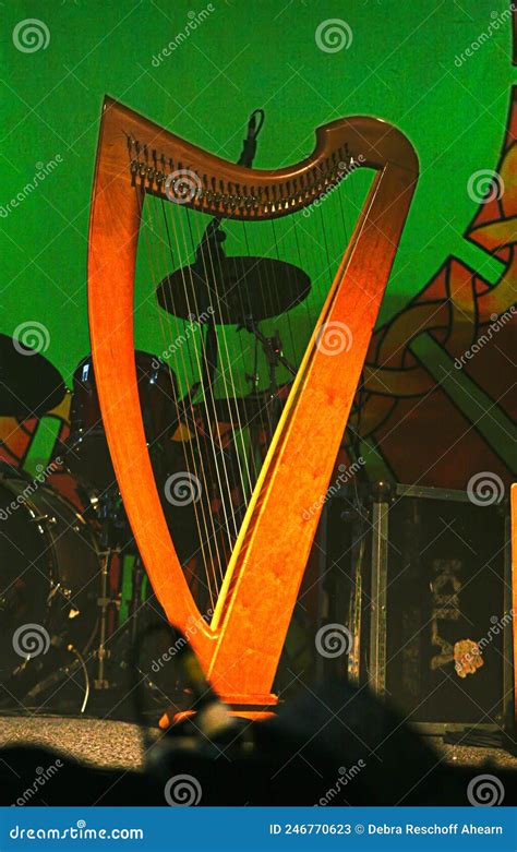 Traditional Irish Harp stock image. Image of harp, ireland - 246770623