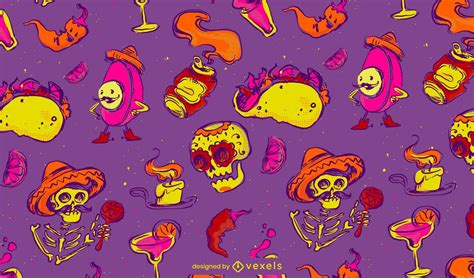 Cinco De Mayo Fun Pattern Design Vector Download