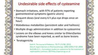 Treatment in cystinosis | PPT