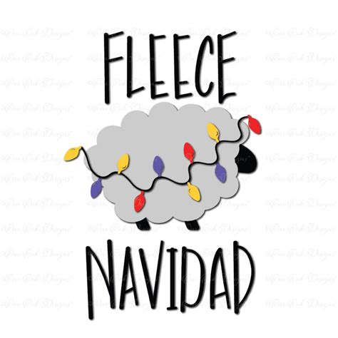 Fleece Navidad SVG DXF PNG Cut File for Cameo Cricut and Other ...