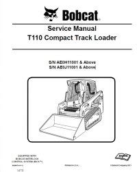 Bobcat T110 Compact Track Loader Service Manual PDF