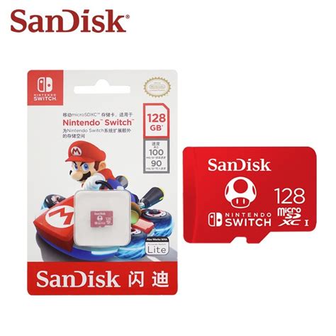 SanDisk 128GB Nintendo Switch Micro SD Card/Switch Lite Memory Card 128 GB High Speed (SDSQXAO ...