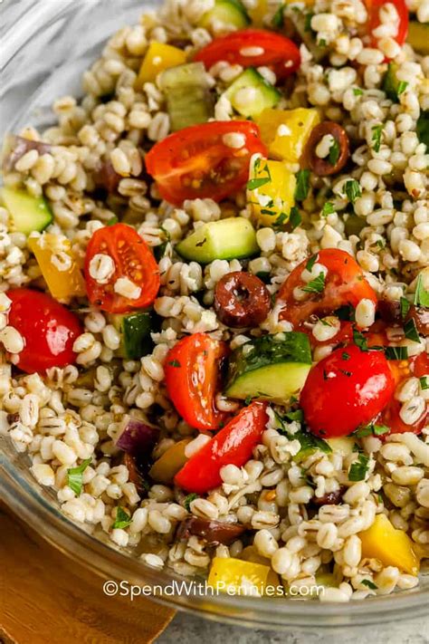 Barley Salad (Loaded with Fresh Veggies!) - Spend With Pennies