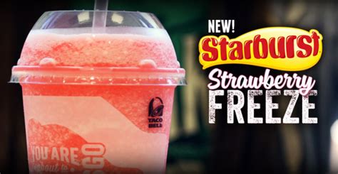 Taco Bell Unveils New Starburst Strawberry Freeze