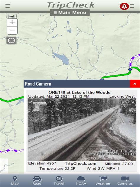 Road & Weather Conditions Map TripCheck - Oregon Traveler Information | PDF