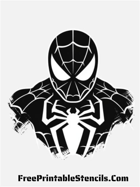 Free Printable Spiderman Stencils and Silhouettes - Free Printable Stencils