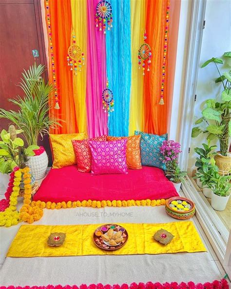 Holi Decoration Ideas for Home with Images | DIY & Theme Holi Decoration