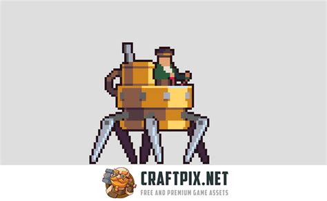 Steampunk Game Assets Pixel Art By Free Game Assets Gui Sprite Tilesets ...