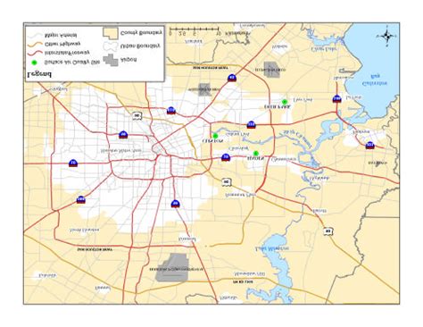 Map Of Greater Houston Area - Living Room Design 2020