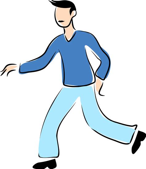 Cartoon Walking Man - ClipArt Best