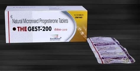 Natural Progesterone (Micronized) 100 mg & 200 mg Tablets, Packaging Type: Strip, Packaging Size ...