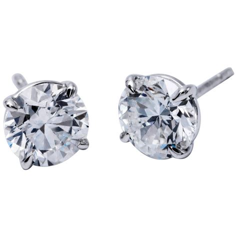 Diamond Studs 1.80 Carat GIA Certified For Sale at 1stDibs