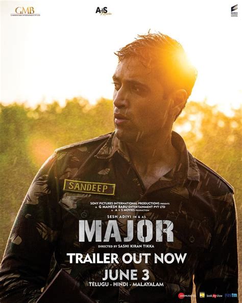 Major trailer: Emotional journey of Major Sandeep Unnikrishnan ...