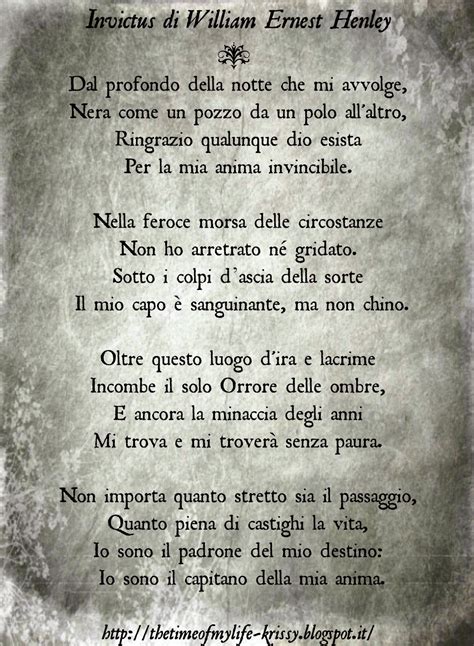 The time of my life: My Favorite Quotes # 7 - Invictus di William Ernest Henley