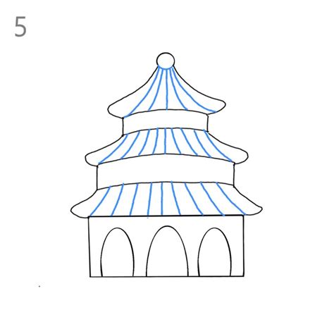 How to Draw a Chinese Pagoda - Step by Step Easy Drawing Guides - Drawing Howtos