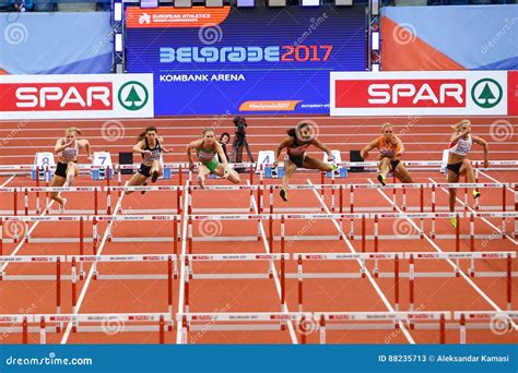 Athletics - Pentathlon Women 60m Hurdles - NAFISSATOU THIAM Editorial Stock Photo - Image of ...