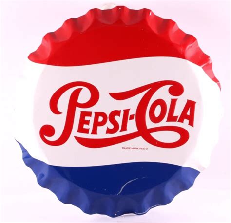 Pepsi-Cola Bottle Cap Sign