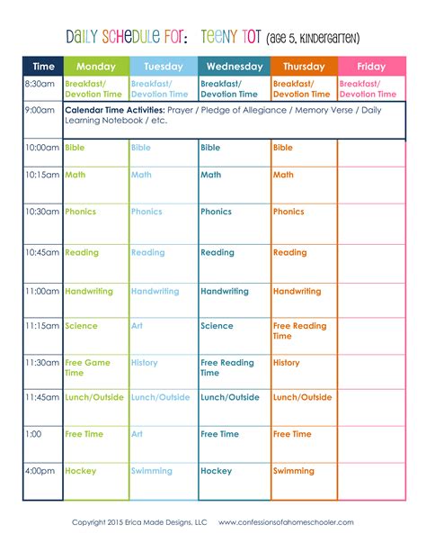 Daily Schedule Free Printable Homeschool Schedule Printable Daily | Porn Sex Picture