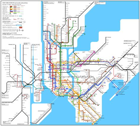 New York City Subway Map - New York City • mappery