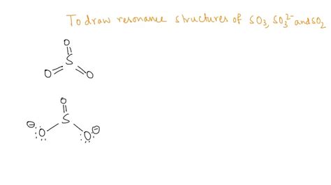 So3 Resonance Structures