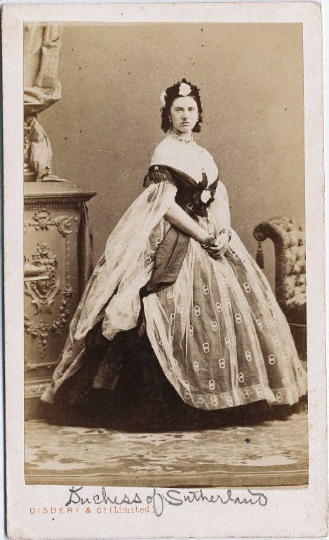 Duchess of Sutherland, 1865 | Lady in waiting, Antique photos, Family ...