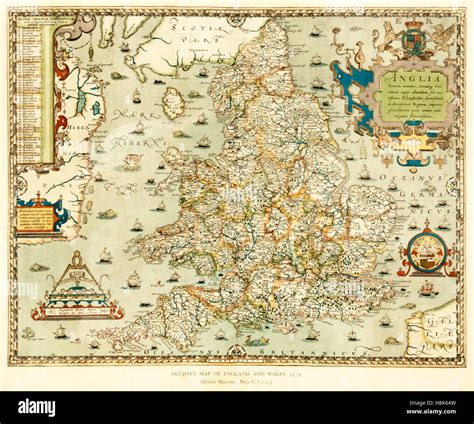 Map Of 16th Century England - Ashlan Ninnetta