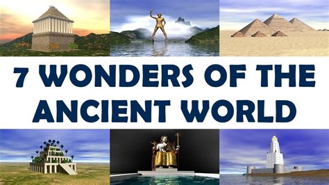 7 Wonders of the ancient world - YouTube