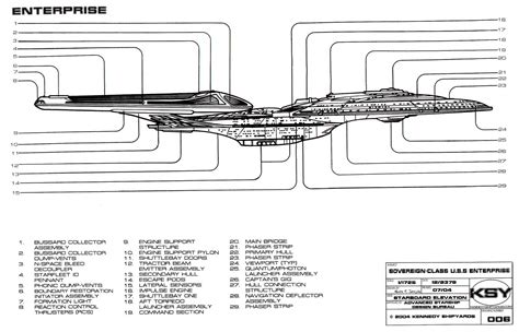 Star Trek Blueprints: Sovereign Class Federation Starship U.S.S ...