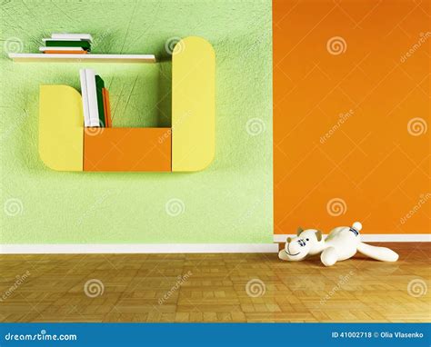 Interior design scene stock illustration. Illustration of compartment - 41002718