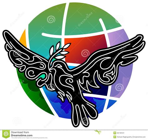 Peace bird stock vector. Illustration of clip, flight - 50749101